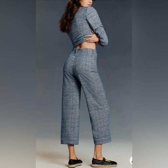 Anthropologie Maeve The Colette Cropped Wide Leg Pants - Picture 5 of 12